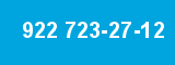 922 723-27-12
